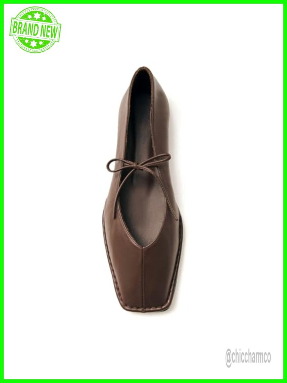 Lace Up Square Toe Ballet Flats Women Slip On Cute Bow Mary Jane Shoes
